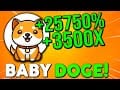 YouTube: NEXT 100X COIN ! BABY DOGE COIN MASSIVE PRICE PUMP ! BABY DOGE COIN PRICE PREDICTION 2021 !